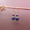 14k gold filled lapis lazuli earrings